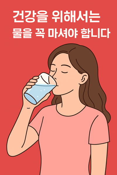 물을 꼭 마셔야 하는 이유?